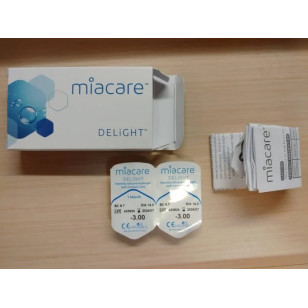 Miacare DELiGHT 高透氧矽水凝膠月戴 (2片)